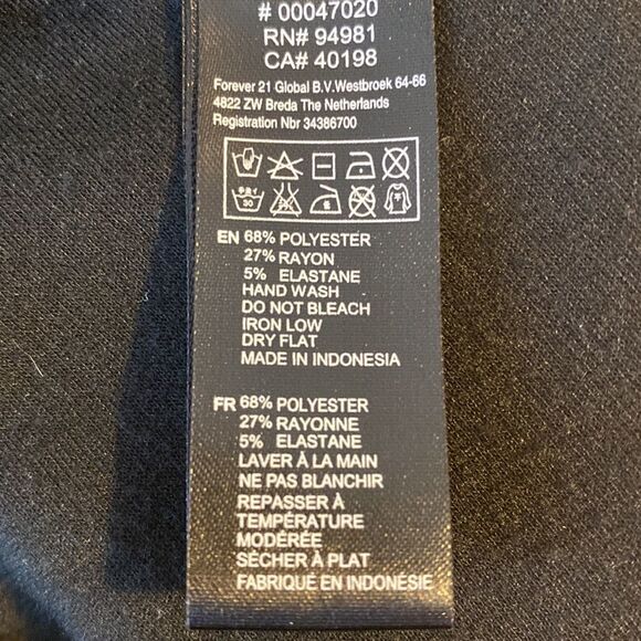 XXI ESSENTIAL Black Fitted Mini Dress - Picture 7 of 7